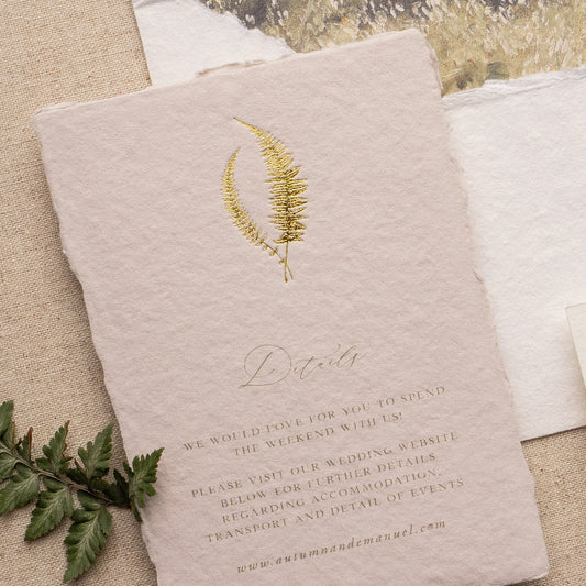 fine art wedding invitation